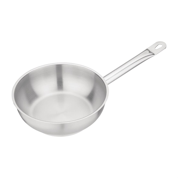 Vogue Stainless Steel Sauté Pan 200mm