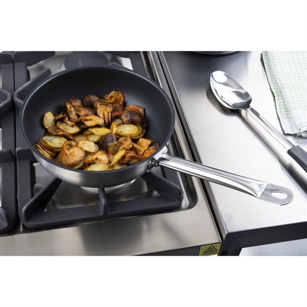Vogue Stainless Steel Non-Stick Teflon Platinum Plus Sauté Pan 240mm
