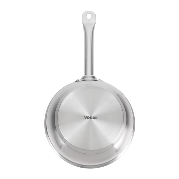 Vogue Stainless Steel Non-Stick Teflon Platinum Plus Sauté Pan 200mm