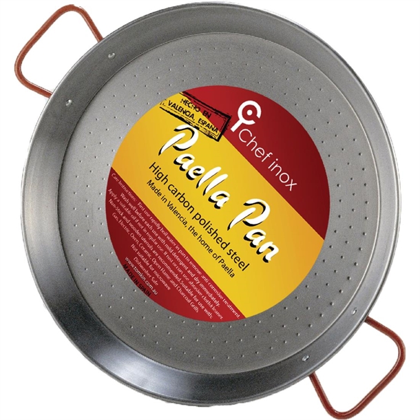 Chef Inox Carbon Steel Paella Pan 650mm
