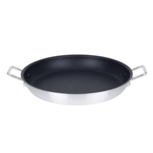 Vogue Aluminium Non-Stick Teflon Paella Pan 450mm