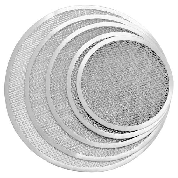 Vogue Aluminium Perforated Pizza Tray 230mm