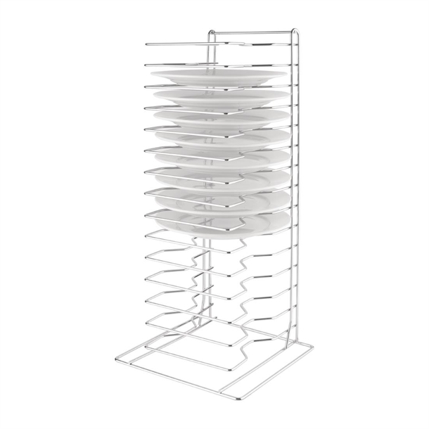 Vogue Pizza Pan Stacking Rack 15 Slot