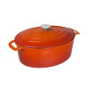 Vogue Orange Oval Casserole Dish 6Ltr
