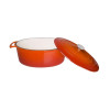 Vogue Orange Oval Casserole Dish 6Ltr