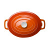 Vogue Orange Oval Casserole Dish 6Ltr
