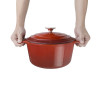 Vogue Red Round Casserole Dish 4Ltr