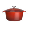 Vogue Red Round Casserole Dish 3.2Ltr