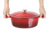 Vogue Red Oval Casserole Dish 6Ltr