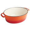 Vogue Orange Oval Casserole Dish 5Ltr