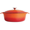 Vogue Orange Oval Casserole Dish 5Ltr