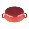 Vogue Red Oval Casserole Dish 5Ltr