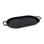 Chasseur Oval Stove Top Grill Cast Iron Black Onyx - 42x20cm