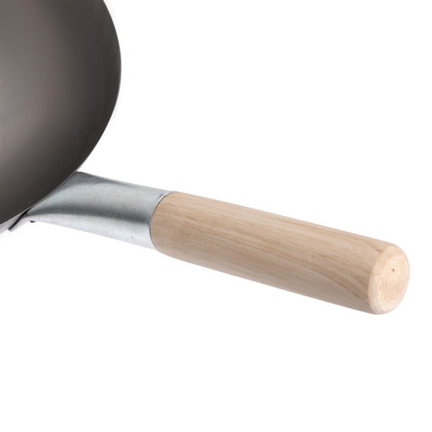 Vogue Mild Steel Wok Flat Base 330mm