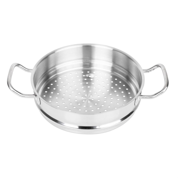 Vogue Stainless Steel & Aluminium Tri-Wall Steamer 240mm