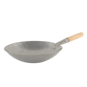 KH Wok with Wooden Handle 300mm