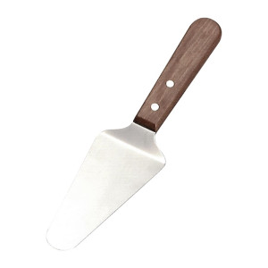 Chef Inox Stainless Steel Cake Server Wood Handle