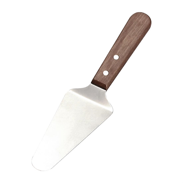 Chef Inox Stainless Steel Cake Server Wood Handle