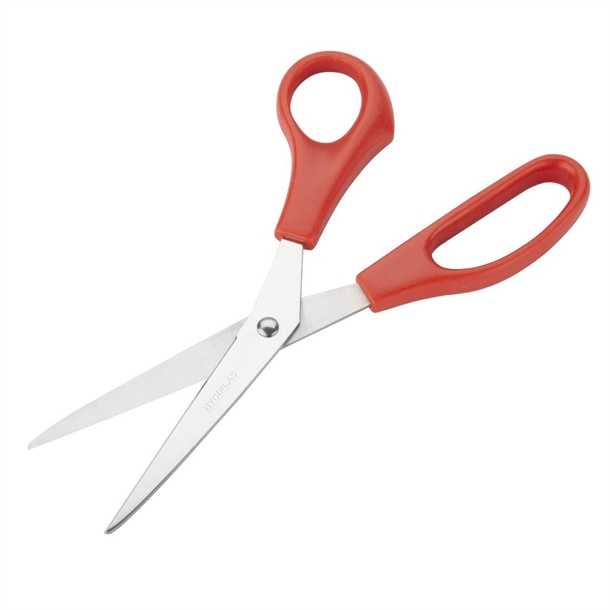 Hygiplas Colour Coded Red Scissors