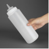 Vogue Clear Wide Neck Squeeze Sauce Bottle 910ml
