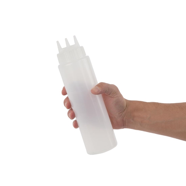 Vogue Clear 3 Nozzle Squeeze Bottle 681ml