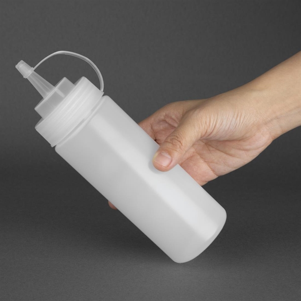 Vogue Clear Squeeze Sauce Bottle 340ml