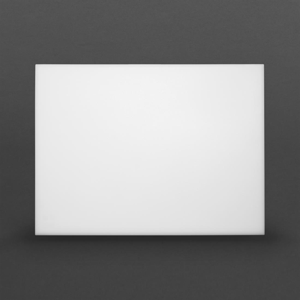 Hygiplas Extra Thick High Density Chopping Board White - 600x450x25mm