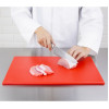 Hygiplas Antibacterial High Density Chopping Board Red - 455x305x12mm