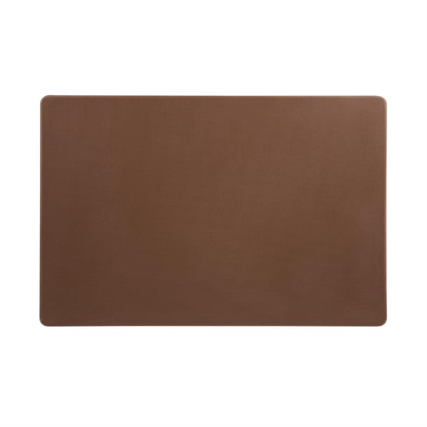 Hygiplas Extra Thick Low Density Chopping Board Brown - 450x300x20mm