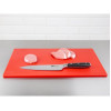 Hygiplas Antibacterial Low Density Chopping Board Red - 450x300x10mm