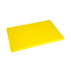 Hygiplas Extra Thick Low Density Chopping Board Yellow - 450x300x20mm