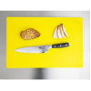 Hygiplas Extra Thick Low Density Chopping Board Yellow - 450x300x20mm
