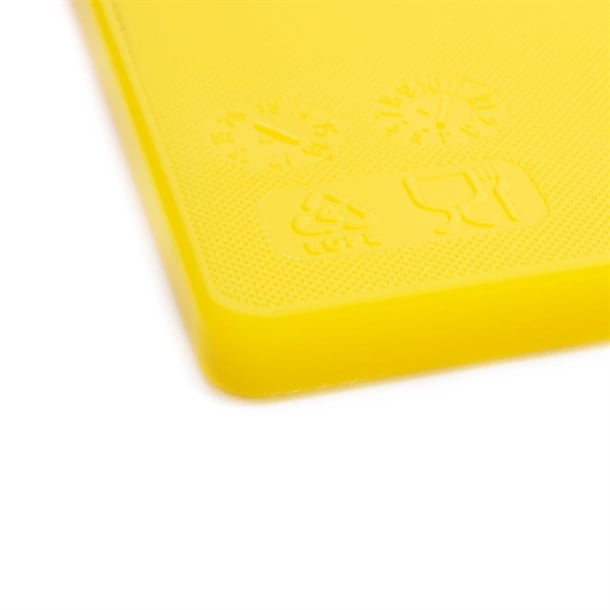 Hygiplas Antibacterial Low Density Chopping Board Yellow - 450x300x10mm