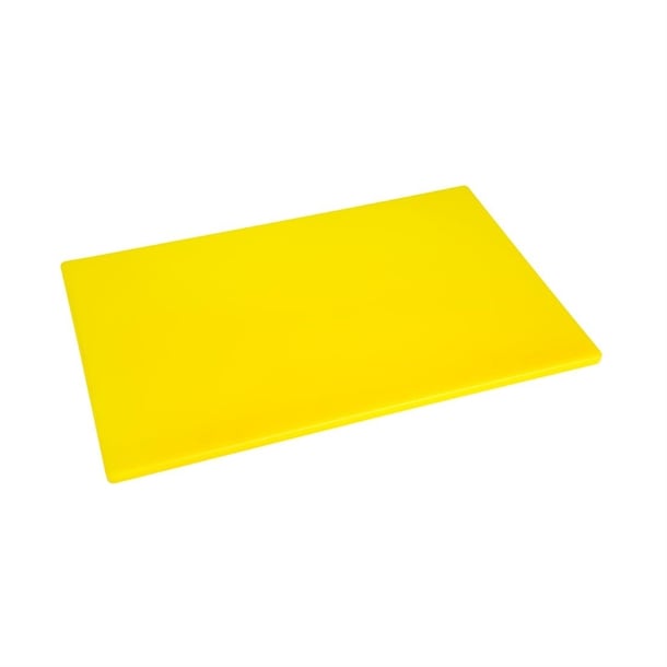 Hygiplas Low Density Chopping Board Yellow - 450x300x10mm