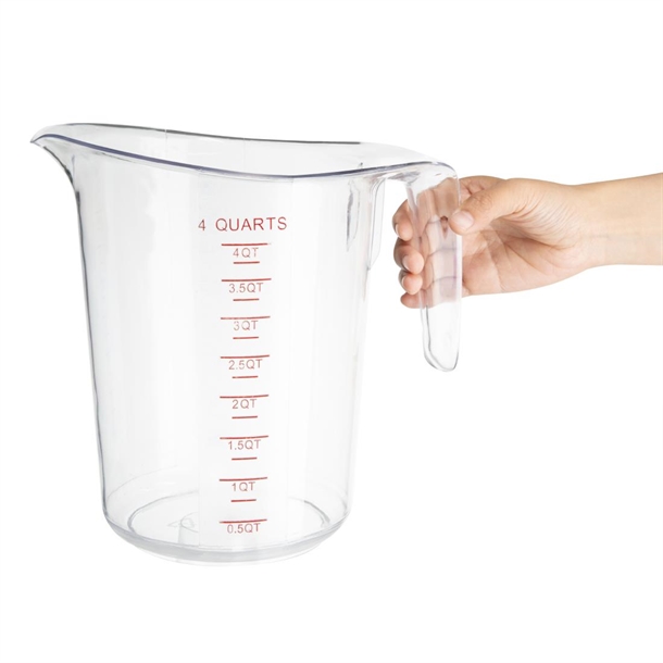 Vogue Polycarbonate Measuring Jug 4Ltr