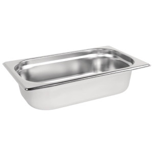 Vogue Stainless Steel Gastronorm Tray 1/4