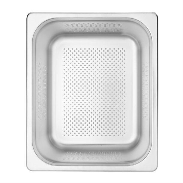 Vogue Stainless Steel Perforated 1/2 Gastronorm Tray 150mm