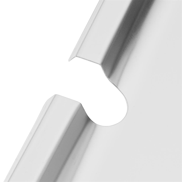 Vogue St/St GN Notched Lid - 1/1