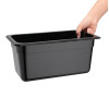 Vogue Black Polycarbonate - GN 1/3 150mm