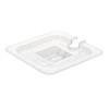 Vogue Clear Polycarbonate 1/6 Gastronorm Notched Lid