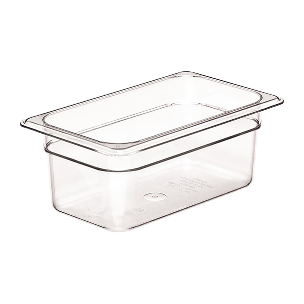 Cambro Polycarbonate Gastronorm - 1/4 100mm - Clear