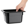 Vogue Black Polycarbonate - GN 1/6 100mm