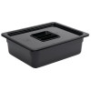 Vogue Black Polycarbonate - GN 1/2 100mm