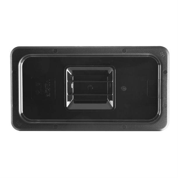 Vogue Black Polycarbonate 1/3 Gastronorm Lid