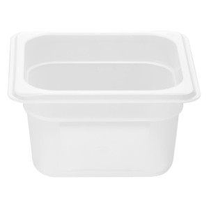 Nisbets Essentials Polypropylene 1/6 GN Container 100mm - 1.5Ltr