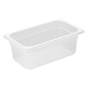 Nisbets Essentials Polypropylene 1/4 GN Container 100mm - 2.5Ltr