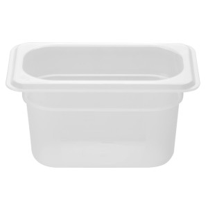 Nisbets Essentials Polypropylene 1/9 GN Container 100mm - 850ml