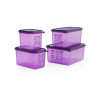Araven Allergen Polypropylene 1/4 Gastronorm Food Storage Container Purple 4.3L