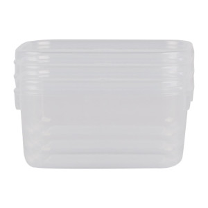 3 x Décor Tellfresh Square Storage Container - 500ml