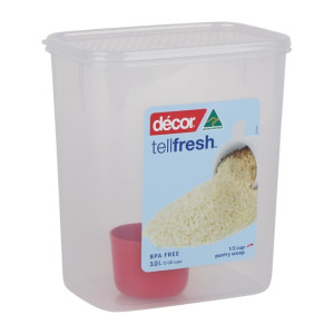Décor Tellfresh Tall Oblong Storage Container 3Ltr